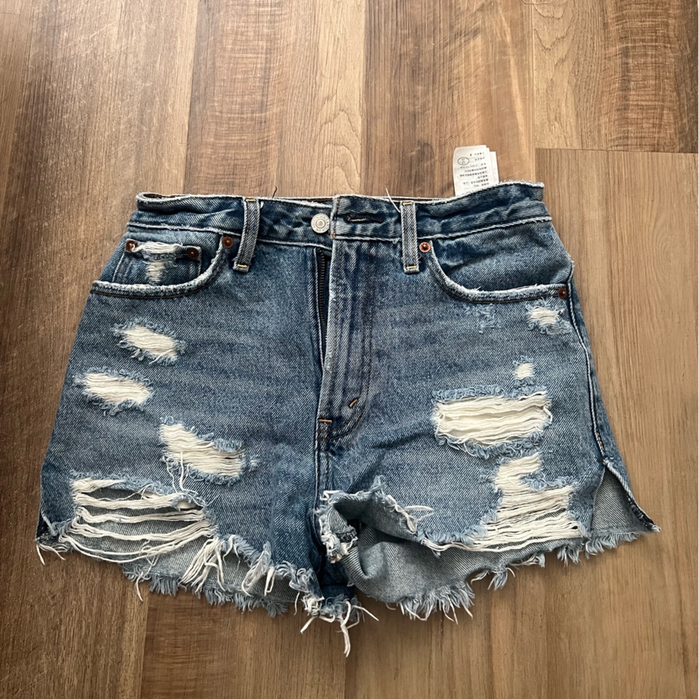 Abercrombie and fitch jean shorts-annie high rise size 24